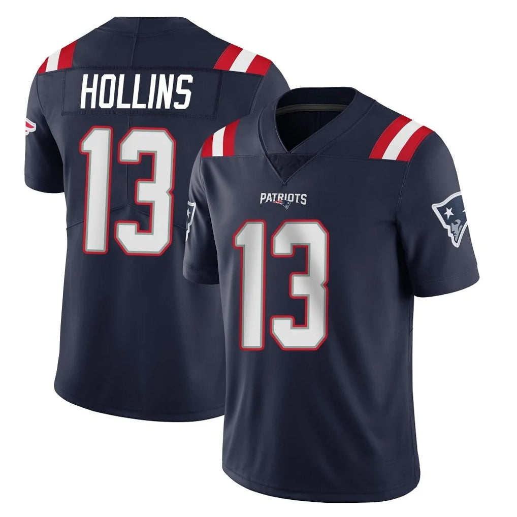 Johmsee NE.Patriots #13 Mack Hollins Player Navy Vapor Untouchable Home Game Stitched Jerseys