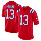 Johmsee NE.Patriots #13 Mack Hollins Player Red Home Game Stitched Jerseys