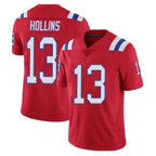 Johmsee NE.Patriots #13 Mack Hollins Player Red Limited Vapor F.U.S.E. Home Game Stitched Jerseys