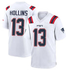 Johmsee NE.Patriots #13 Mack Hollins Player White Home Game Stitched Jerseys