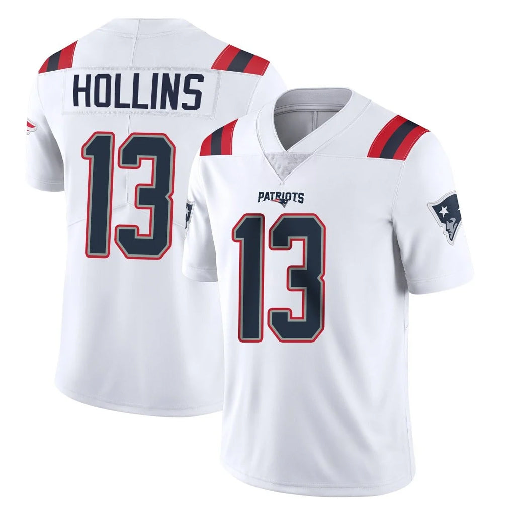 Johmsee NE.Patriots #13 Mack Hollins Player White Vapor Untouchable Home Game Stitched Jerseys