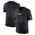 Johmsee NE.Patriots #18 Kyle Williams Player Black Impact LImited Home Game Stitched Jerseys