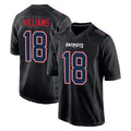 Johmsee NE.Patriots #18 Kyle Williams Player Carbon Fashion Limited Home Game Stitched Jerseys