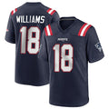 Johmsee NE.Patriots #18 Kyle Williams Player Navy Home Game Stitched Jerseys