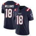 Johmsee NE.Patriots #18 Kyle Williams Player Navy Vapor Untouchable Home Game Stitched Jerseys