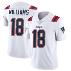 Johmsee NE.Patriots #18 Kyle Williams Player White Vapor Untouchable Home Game Stitched Jerseys