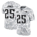 Johmsee NE.Patriots #25 Marcus Jones Player Arctic Camo Salute To Service Limited Game Stitched Jerseys