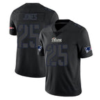 Johmsee NE.Patriots #25 Marcus Jones Player Black Impact LImited Home Game Stitched Jerseys