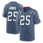 Johmsee NE.Patriots #25 Marcus Jones Player Blue Rivalries Collection Home Game Stitched Jerseys