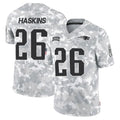 Johmsee NE.Patriots #26 Hassan Haskins Player Arctic Camo Salute To Service Limited Game Stitched Jerseys