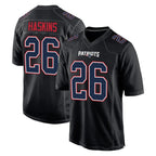 Johmsee NE.Patriots #26 Hassan Haskins Player Carbon Fashion Limited Home Game Stitched Jerseys