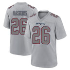 Johmsee NE.Patriots #26 Hassan Haskins Player Gray Fashion Limited Home Game Stitched Jerseys