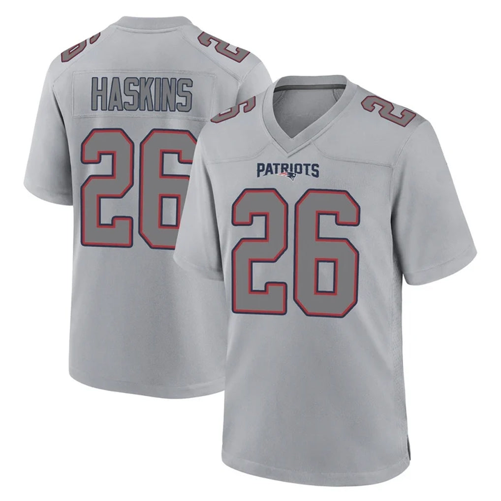 Johmsee NE.Patriots #26 Hassan Haskins Player Gray Fashion Limited Home Game Stitched Jerseys