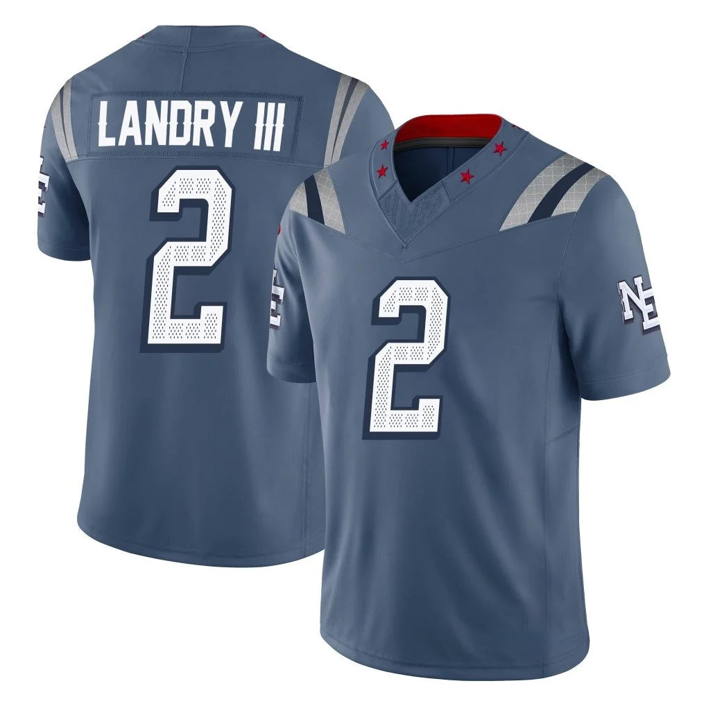 Johmsee NE.Patriots #2 Harold Landry III Player Blue Limited Rivalries Collection Home Game Stitched Jerseys