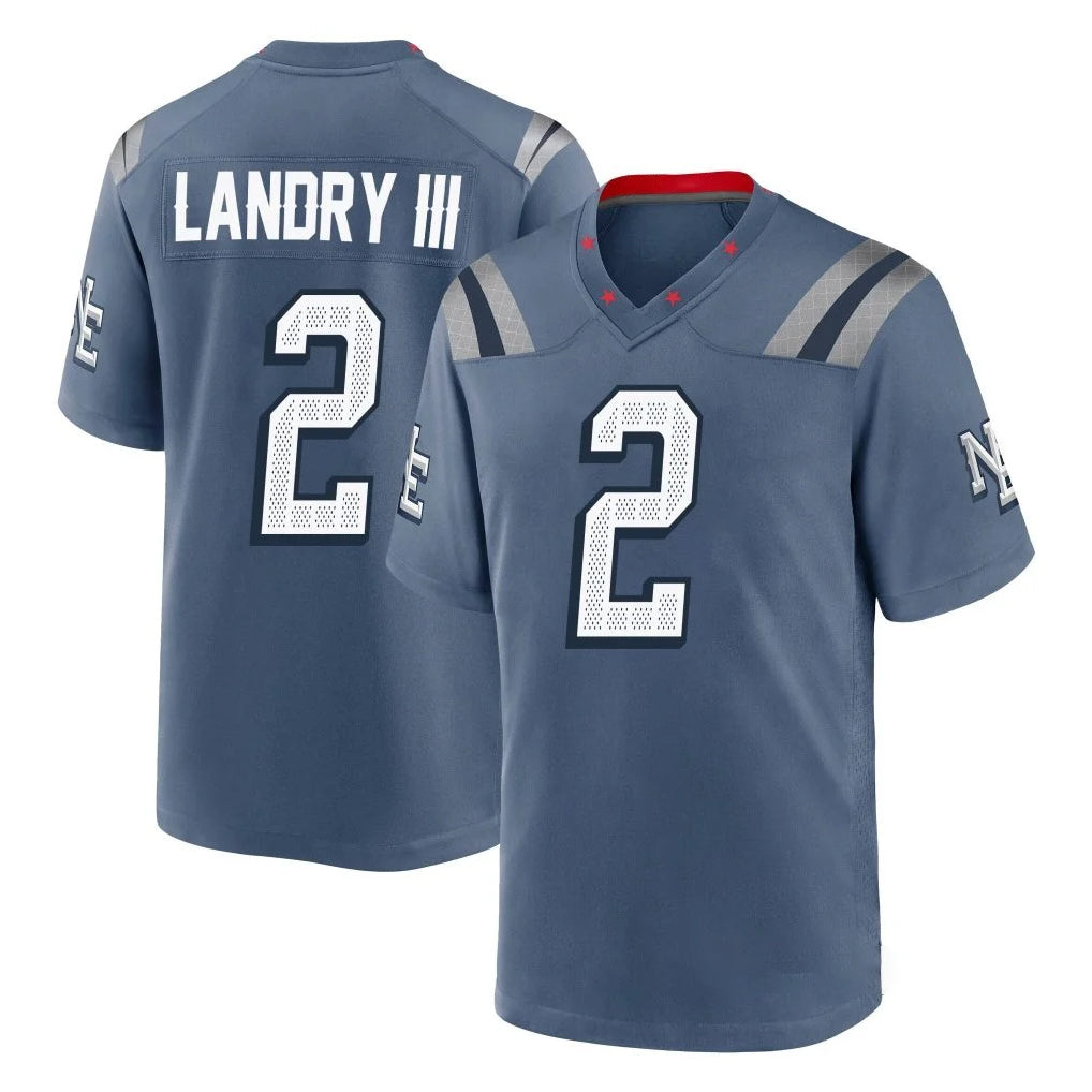Johmsee NE.Patriots #2 Harold Landry III Player Blue Rivalries Collection Home Game Stitched Jerseys