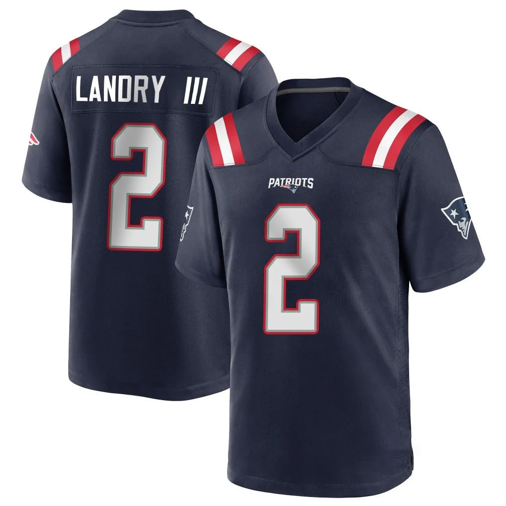 Johmsee NE.Patriots #2 Harold Landry III Player Navy Home Game Stitched Jerseys