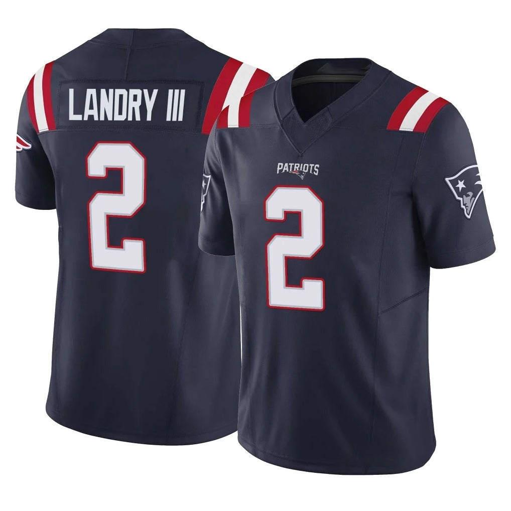 Johmsee NE.Patriots #2 Harold Landry III Player Navy Limited Vapor F.U.S.E. Home Game Stitched Jerseys