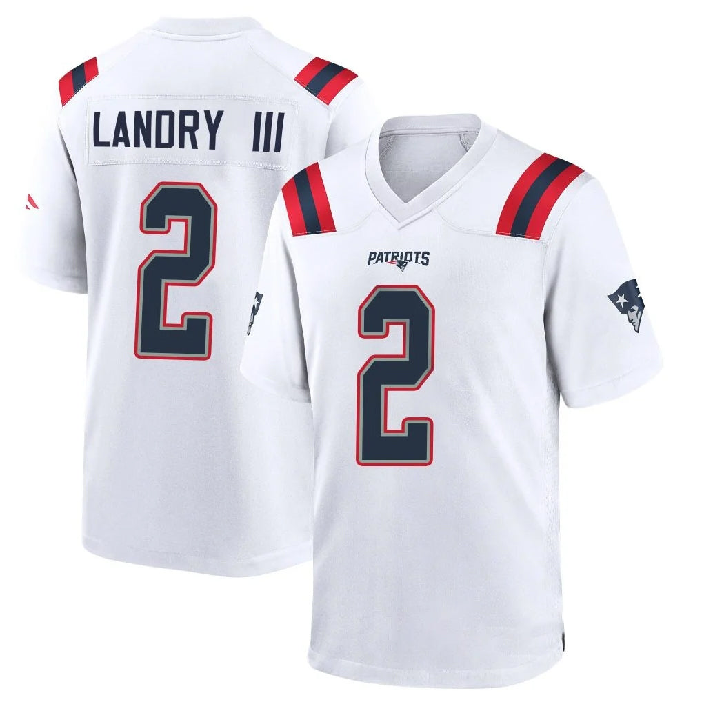 Johmsee NE.Patriots #2 Harold Landry III Player White Home Game Stitched Jerseys
