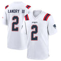 Johmsee NE.Patriots #2 Harold Landry III Player White Home Game Stitched Jerseys