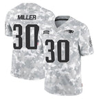 Johmsee NE.Patriots #30 Jam Miller Player Arctic Camo Salute To Service Limited Game Stitched Jerseys