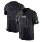 Johmsee NE.Patriots #30 Jam Miller Player Black Impact LImited Home Game Stitched Jerseys