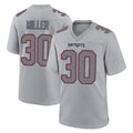 Johmsee NE.Patriots #30 Jam Miller Player Gray Fashion Limited Home Game Stitched Jerseys