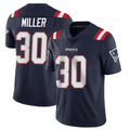 Johmsee NE.Patriots #30 Jam Miller Player Navy Vapor Untouchable Home Game Stitched Jerseys