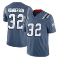 Johmsee NE.Patriots #32 TreVeyon Henderson Player Blue Limited Rivalries Collection Home Game Stitched Jerseys