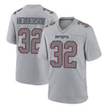 Johmsee NE.Patriots #32 TreVeyon Henderson Player Gray Fashion Limited Home Game Stitched Jerseys