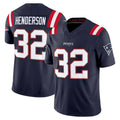 Johmsee NE.Patriots #32 TreVeyon Henderson Player Navy Limited Vapor F.U.S.E. Home Game Stitched Jerseys