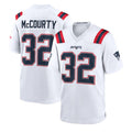 Johmsee NE.Patriots #32 TreVeyon Henderson Player White Home Game Stitched Jerseys