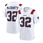 Johmsee NE.Patriots #32 TreVeyon Henderson Player White Home Game Stitched Jerseys