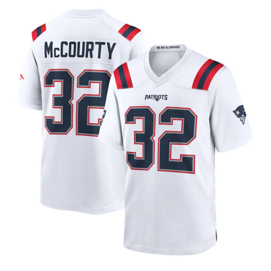 Johmsee NE.Patriots #32 TreVeyon Henderson Player White Home Game Stitched Jerseys