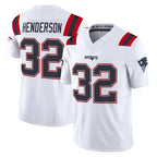 Johmsee NE.Patriots #32 TreVeyon Henderson Player White Limited Vapor F.U.S.E. Home Game Stitched Jerseys