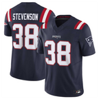Johmsee NE.Patriots #38 Rhamondre Stevenson Navy Vapor F.U.S.E. Limited American Stitched Jerseys