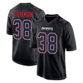 Johmsee NE.Patriots #38 Rhamondre Stevenson Player Carbon Fashion Limited Home Game Stitched Jerseys