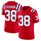 Johmsee NE.Patriots #38 Rhamondre Stevenson Player Red Limited Vapor F.U.S.E. Home Game Stitched Jerseys