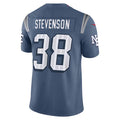 Johmsee NE.Patriots #38 Rhamondre Stevenson Player Storm Blue Rivalries Collection Limited Stitched Jerseys