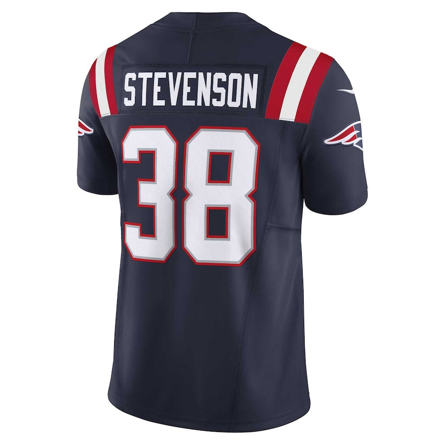 Johmsee NE.Patriots #38 Rhamondre Stevenson Player Vapor F.U.S.E. Limited Navy Stitched Jerseys
