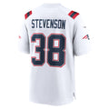 Johmsee NE.Patriots #38 Rhamondre Stevenson Player White Home Game Stitched Jerseys