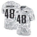 Johmsee NE.Patriots #48 Namdi Obiazor Player Arctic Camo Salute To Service Limited Game Stitched Jerseys