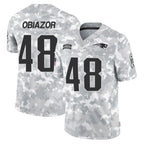 Johmsee NE.Patriots #48 Namdi Obiazor Player Arctic Camo Salute To Service Limited Game Stitched Jerseys