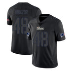 Johmsee NE.Patriots #48 Namdi Obiazor Player Black Impact LImited Home Game Stitched Jerseys