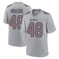 Johmsee NE.Patriots #48 Namdi Obiazor Player Gray Fashion Limited Home Game Stitched Jerseys