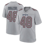 Johmsee NE.Patriots #48 Namdi Obiazor Player Gray Fashion Limited Home Game Stitched Jerseys