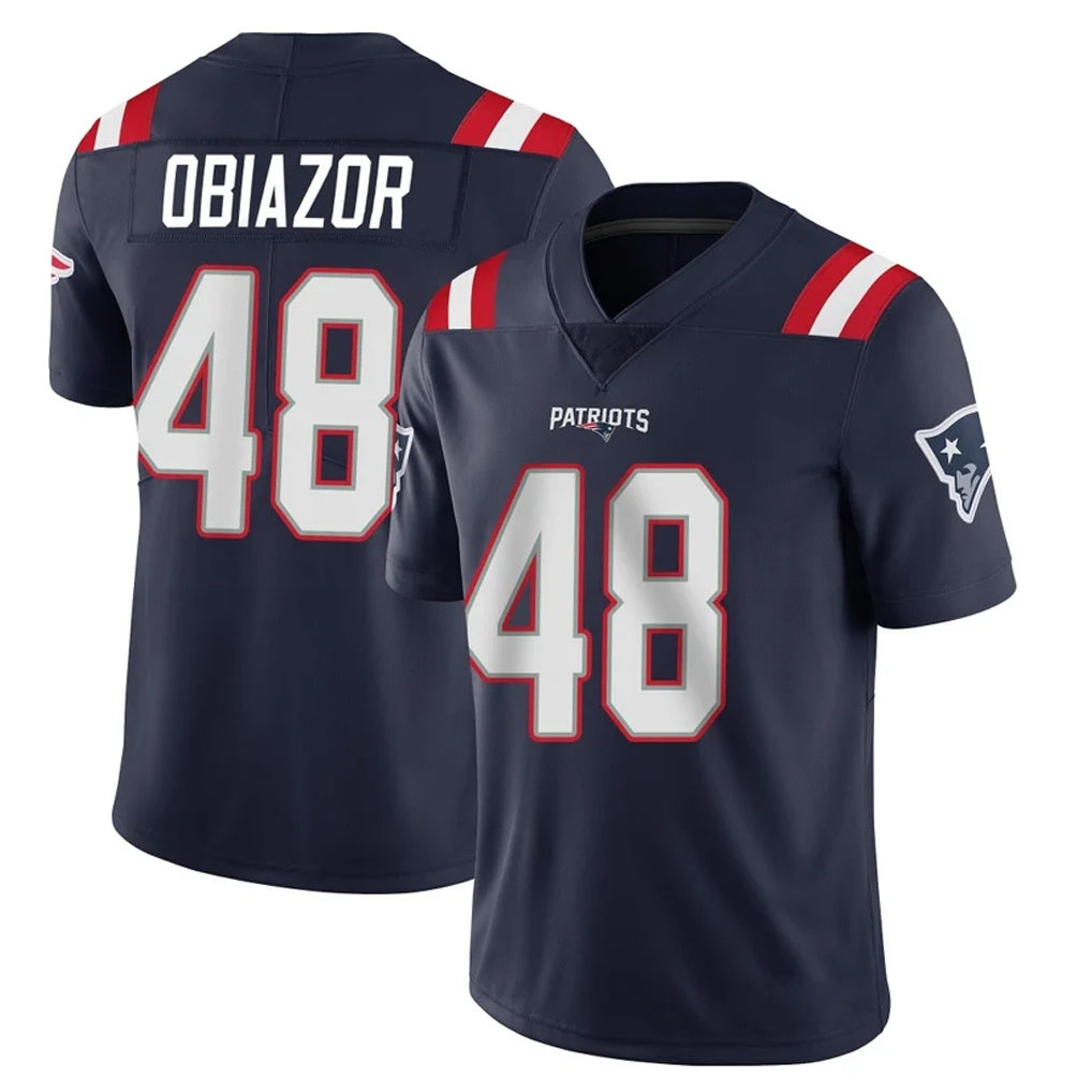 Johmsee NE.Patriots #48 Namdi Obiazor Player Navy Vapor Untouchable Home Game Stitched Jerseys