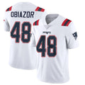 Johmsee NE.Patriots #48 Namdi Obiazor Player White Vapor Untouchable Home Game Stitched Jerseys