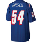 Johmsee NE.Patriots #54 Tedy Bruschi Mitchell & Ness Royal Legacy Replica Stitched Jerseys