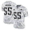 Johmsee NE.Patriots #55 Jared Wilson Player Arctic Camo Salute To Service Limited Game Stitched Jerseys