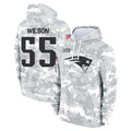 Johmsee NE.Patriots #55 Jared Wilson Player Arctic Camo Salute to Service Pullover Hoodies Limited Game Stitched Jerseys